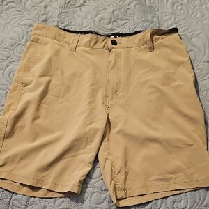 Hurley Men's Phantom Walk-Shorts Khaki Flat Front Shorts